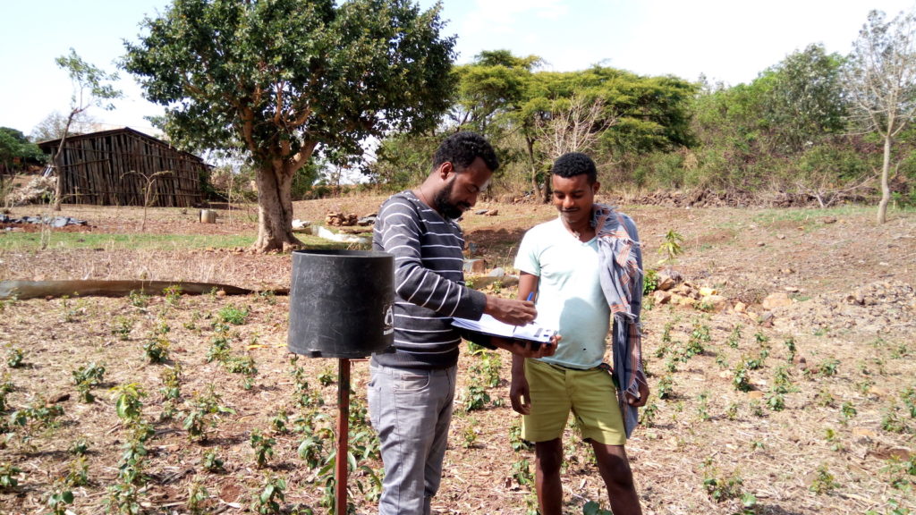 Feleke Kuraz Sishu conducted fieldwork in the Robit and Dangila watersheds in the Ethiopian Highlands between 2017 and 2018. Photo: Feleke Kuraz Sishu/Bahir Dar University.
