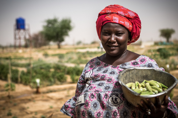 Photo of woman with vegetables